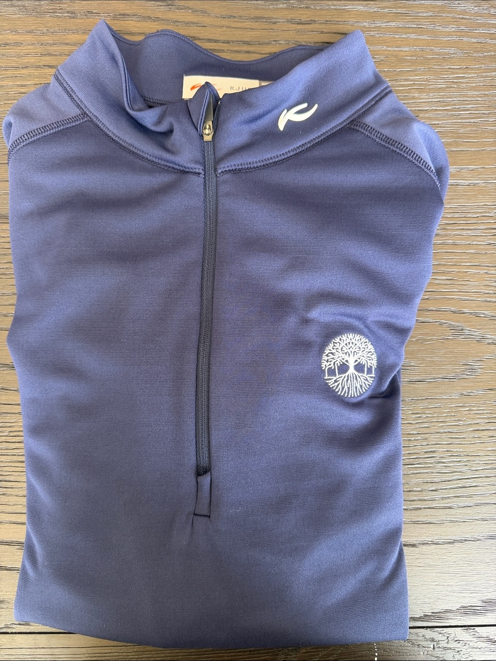 Kjus Men's Half-Zip Performance Sweater in Navy Golf Quarter Zip